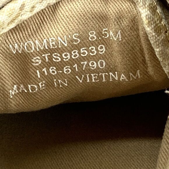 Sperry Top Sider Shoes Womens Size 8.5 Metallic Gold Seacoast Python Sneakers - Picture 12 of 12